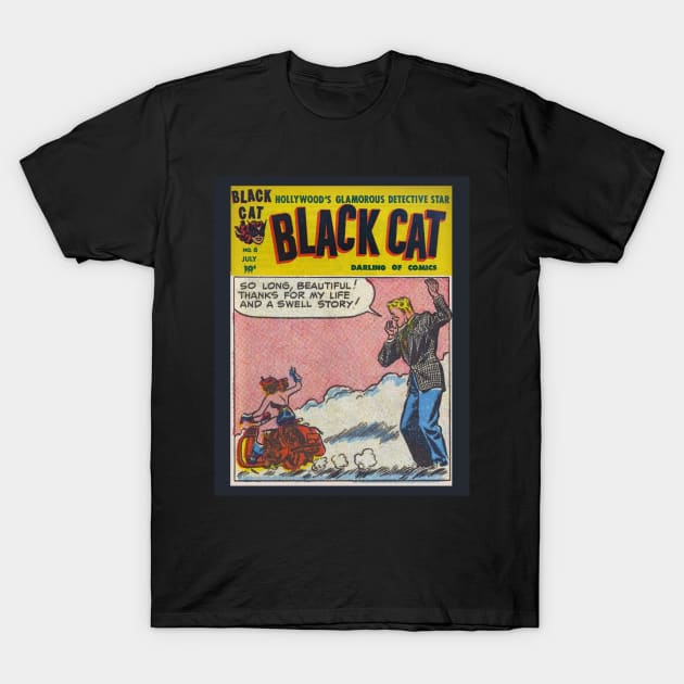 Black Cat Female Superhero mug,coffee mug,t-shirt,pin,tapestry,notebook,tote,phone cover,pillow T-Shirt by All Thumbs